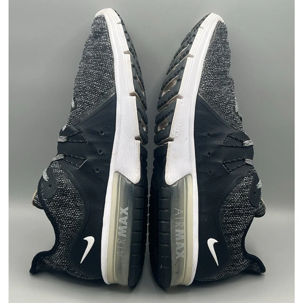 Nike Air‎ Max Sequent 3 Grey Black White Running Shoes - Men's Size 13 USED